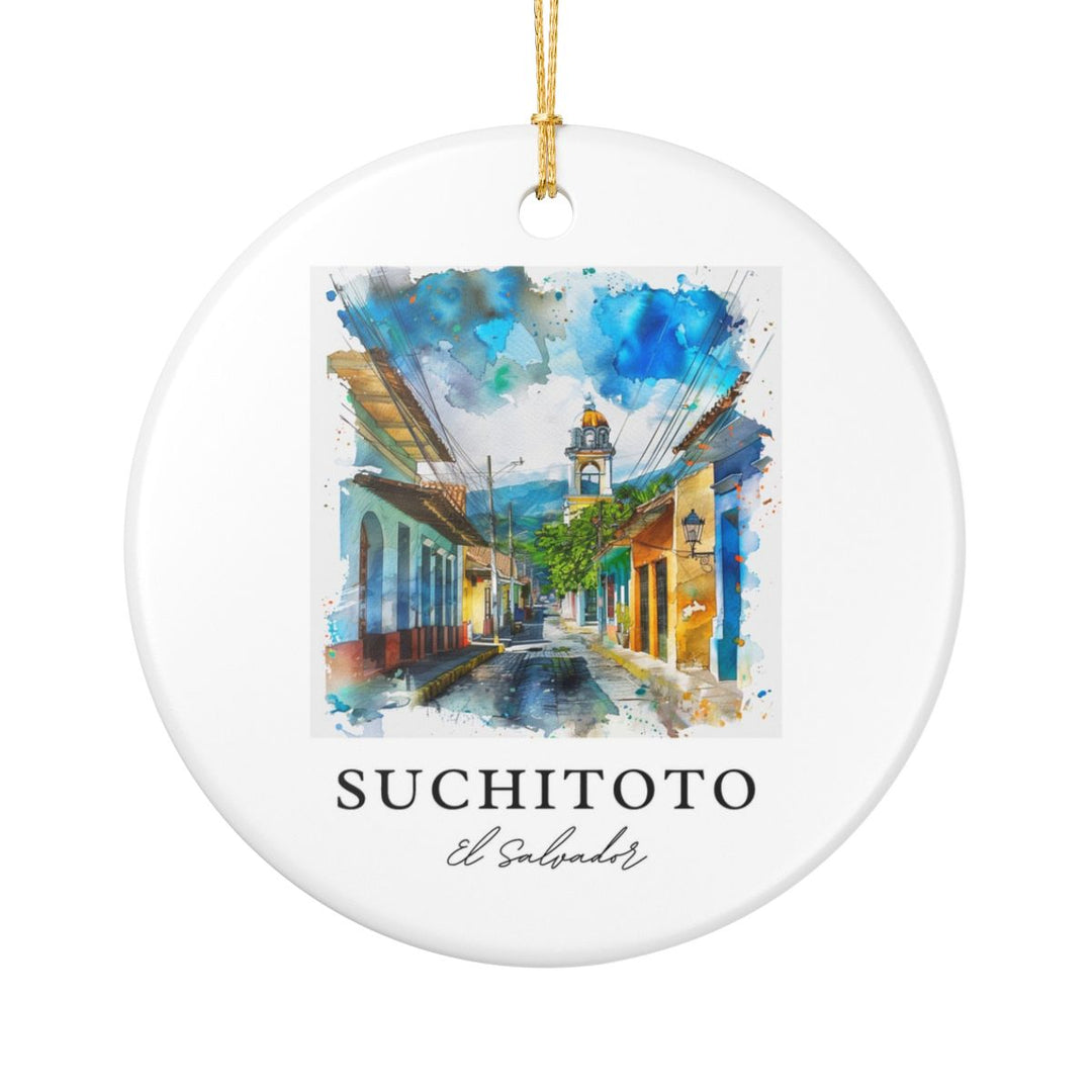 Suchitoto El Salvador Ornament: Unique Suchitoto El Salvador Souvenir, Suchitoto El Salvador Xmas Decor, and Authentic Suchitoto El Salvador Gift