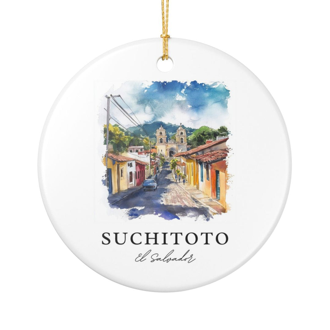 Suchitoto El Salvador Ornament: Unique Suchitoto El Salvador Souvenir, Suchitoto El Salvador Xmas Decor, and Authentic Suchitoto El Salvador Gift