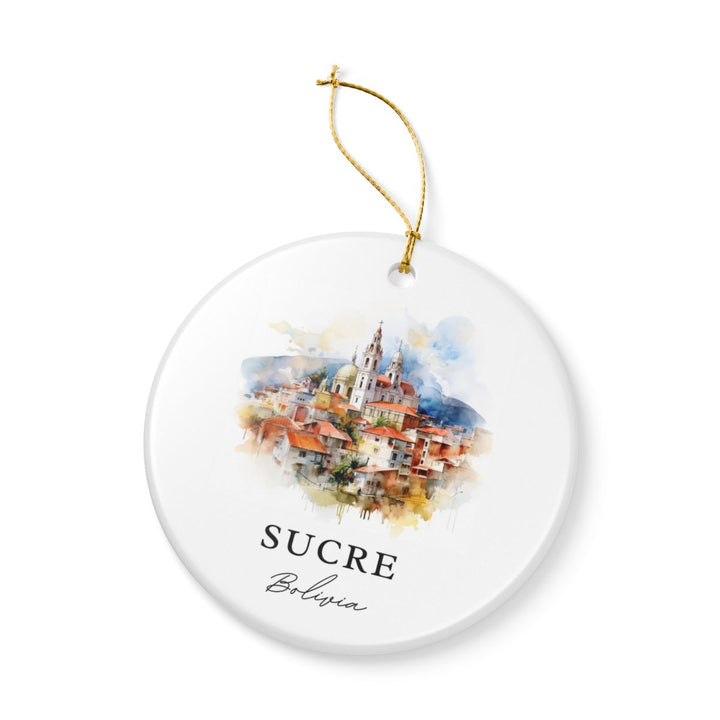 Sucre Bolivia Ornament: Unique Sucre Souvenir, Sucre Bolivia Xmas Decor, and Authentic Sucre Gift