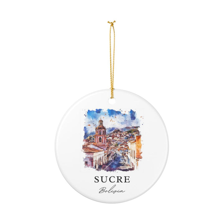 Sucre Bolivia Ornament: Unique Sucre Souvenir, Sucre Bolivia Xmas Decor, and Authentic Sucre Gift