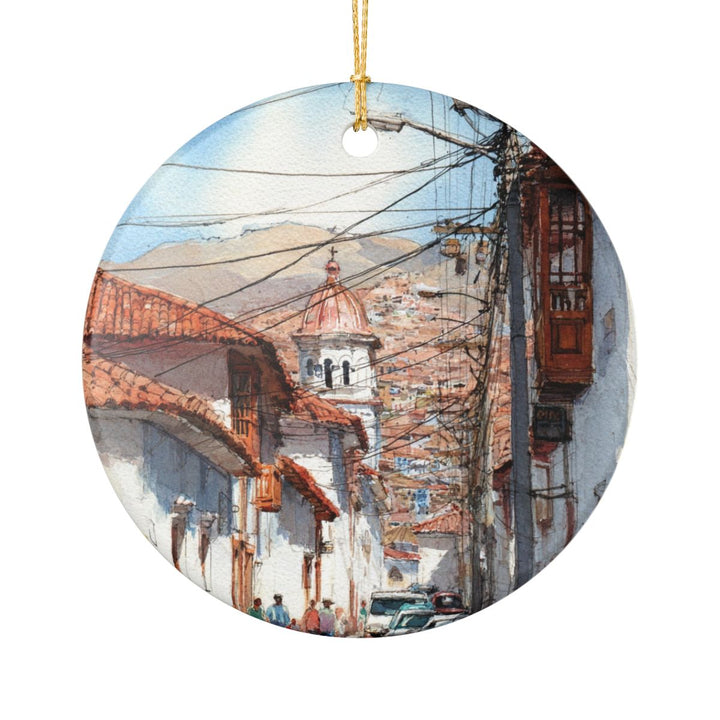 Sucre Bolivia Ornament: Unique Sucre Souvenir, Sucre Bolivia Xmas Decor, and Authentic Sucre Gift