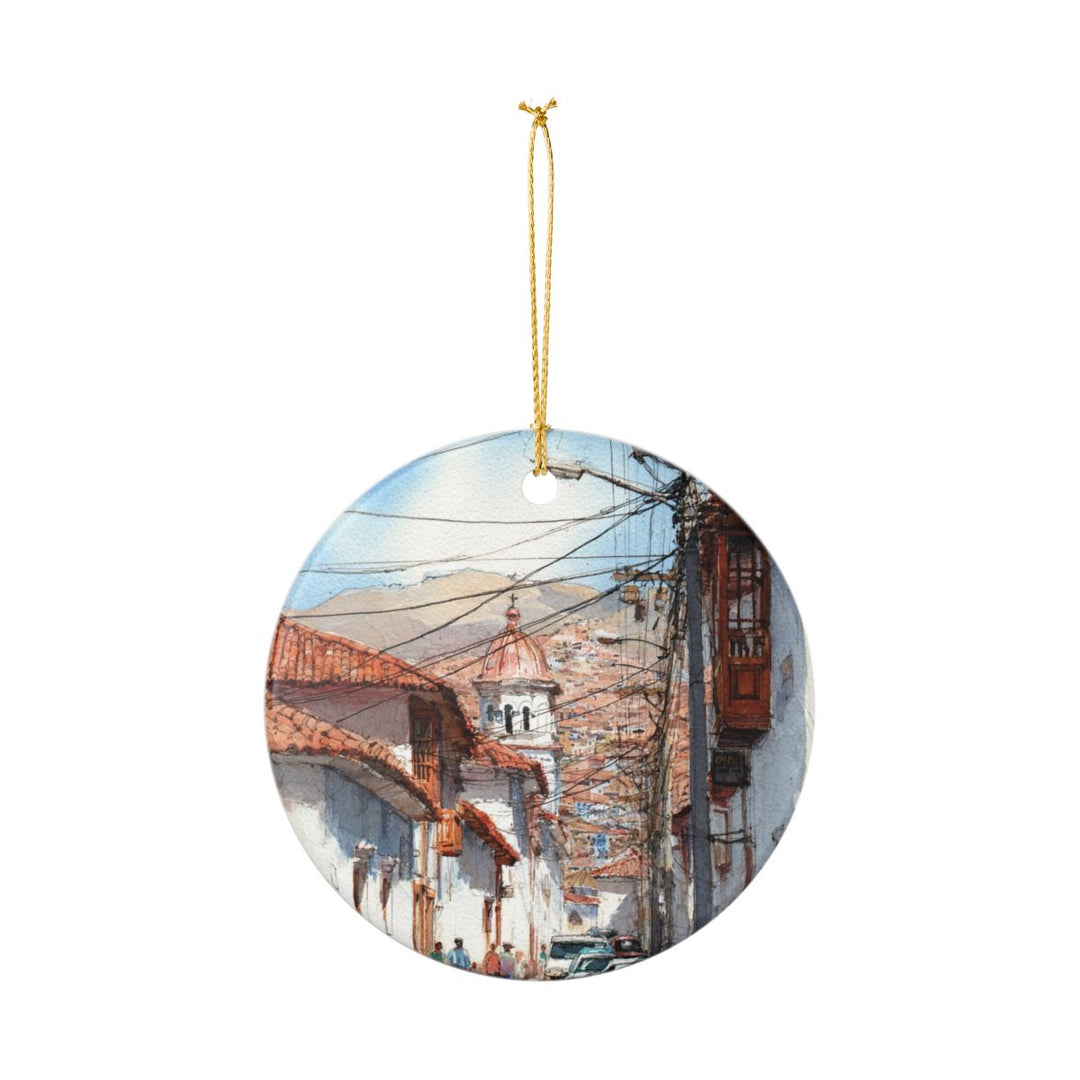 Sucre Bolivia Ornament: Unique Sucre Souvenir, Sucre Bolivia Xmas Decor, and Authentic Sucre Gift