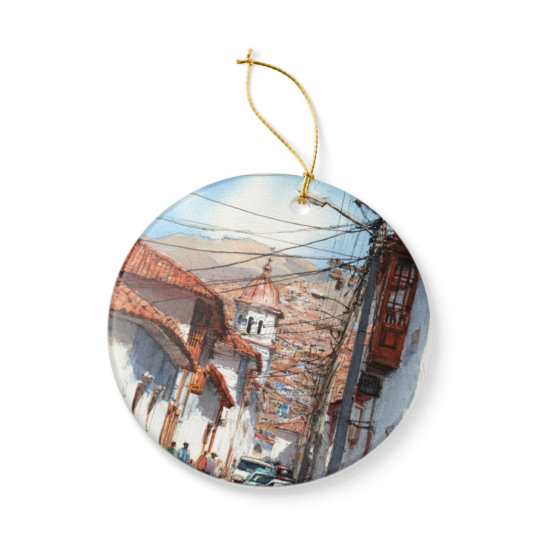Sucre Bolivia Ornament: Unique Sucre Souvenir, Sucre Bolivia Xmas Decor, and Authentic Sucre Gift