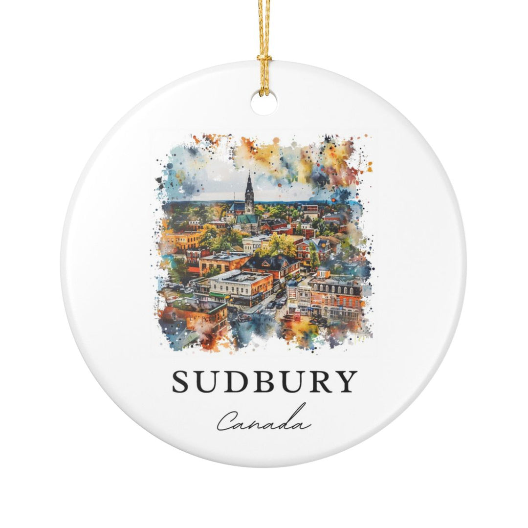 Sudbury Canada Ornament: Unique Sudbury Souvenir, Sudbury Canada Xmas Decor, and Authentic Sudbury Gift