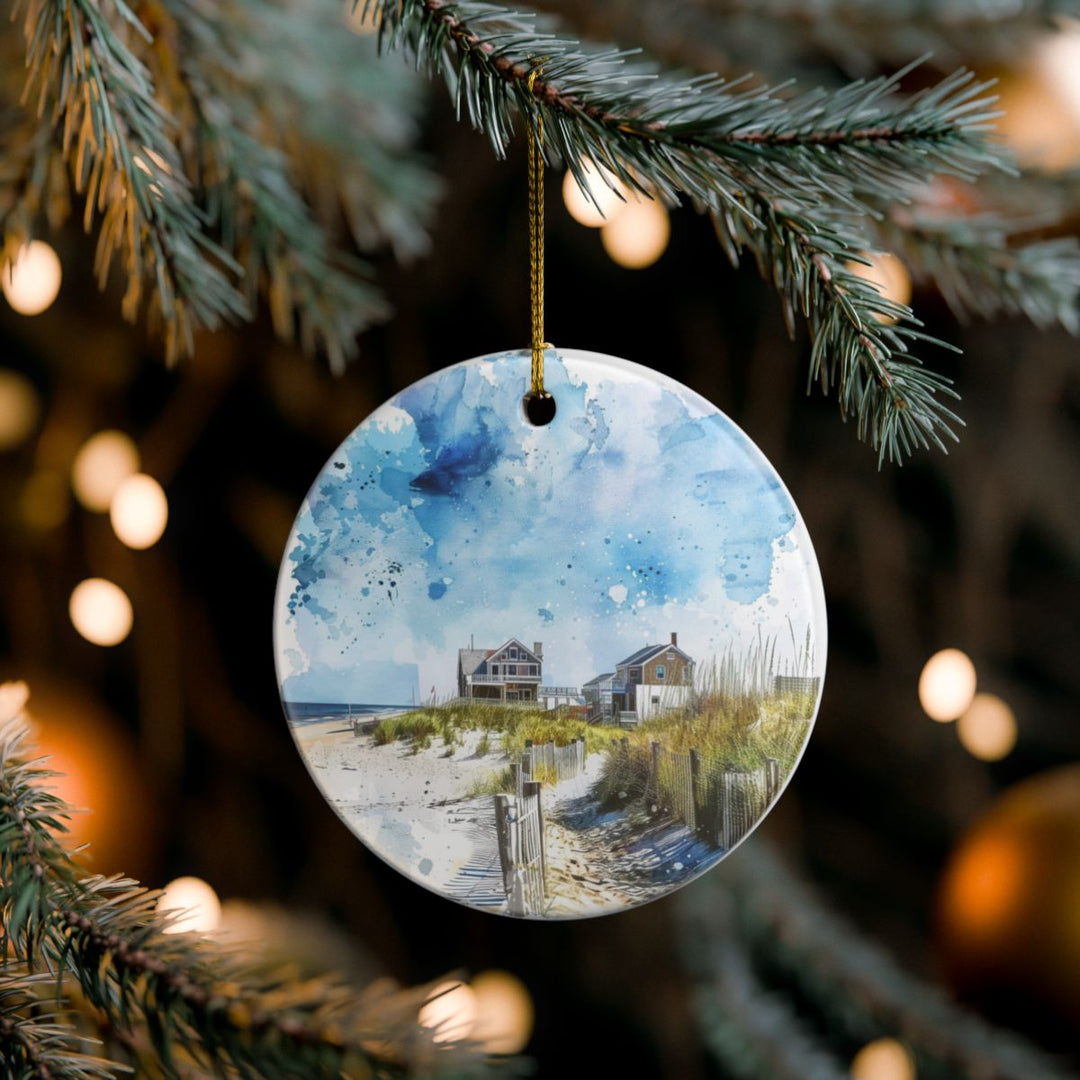 Sufside Beach MA USA Ornament: Unique Sufside Beach Souvenir, Sufside Beach Massachusetts Xmas Decor, and Authentic Sufside Beach Gift