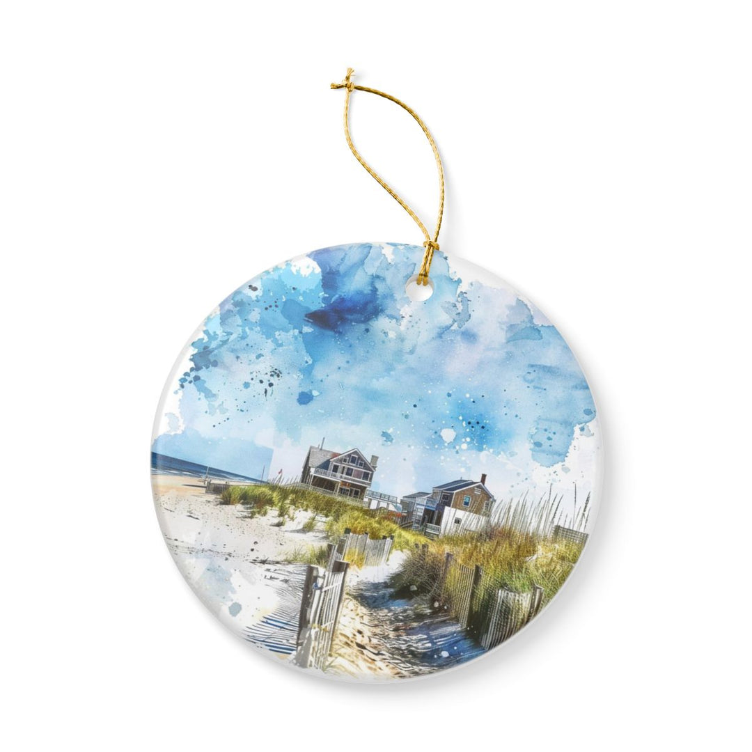 Sufside Beach MA USA Ornament: Unique Sufside Beach Souvenir, Sufside Beach Massachusetts Xmas Decor, and Authentic Sufside Beach Gift