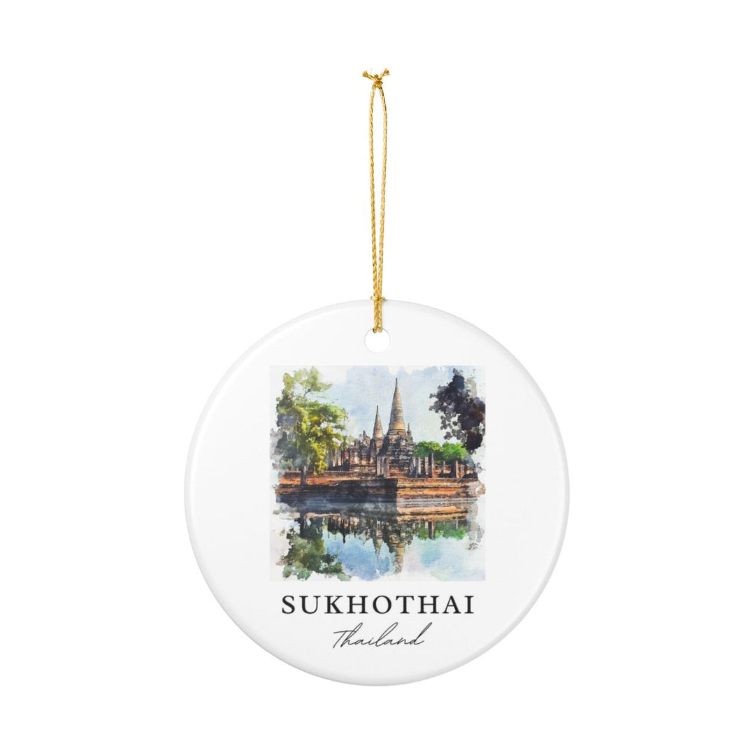 Sukhothai Ornament: Unique Sukhothai Souvenir, Sukhothai Xmas Decor, and Authentic Sukhothai Gift