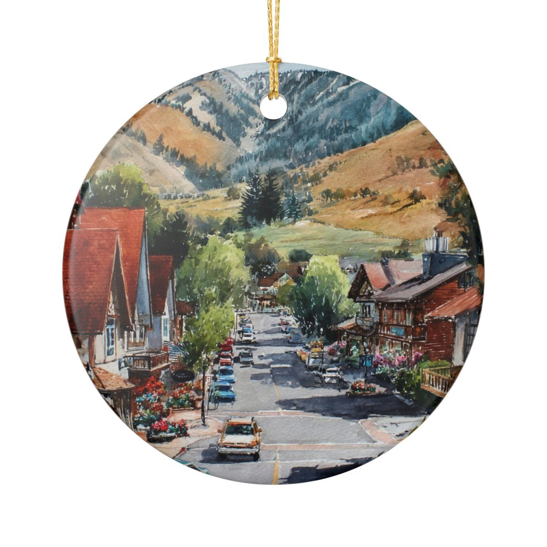 Sun Valley Idaho Ornament: Unique Sun Valley Souvenir, Sun Valley Idaho Xmas Decor, and Authentic Sun Valley Gift
