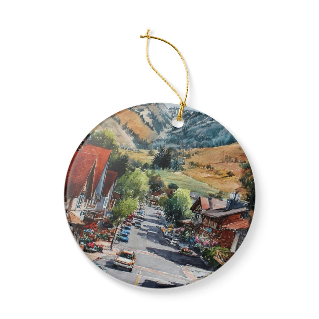 Sun Valley Idaho Ornament: Unique Sun Valley Souvenir, Sun Valley Idaho Xmas Decor, and Authentic Sun Valley Gift