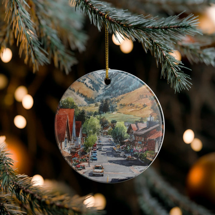 Sun Valley Idaho Ornament: Unique Sun Valley Souvenir, Sun Valley Idaho Xmas Decor, and Authentic Sun Valley Gift