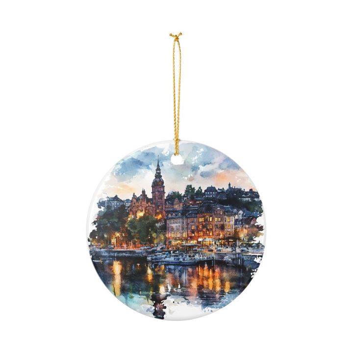 Sundsvall Sweden Ornament: Unique Sundsvall Souvenir, Sundsvall Sweden Xmas Decor, and Authentic Sundsvall Gift
