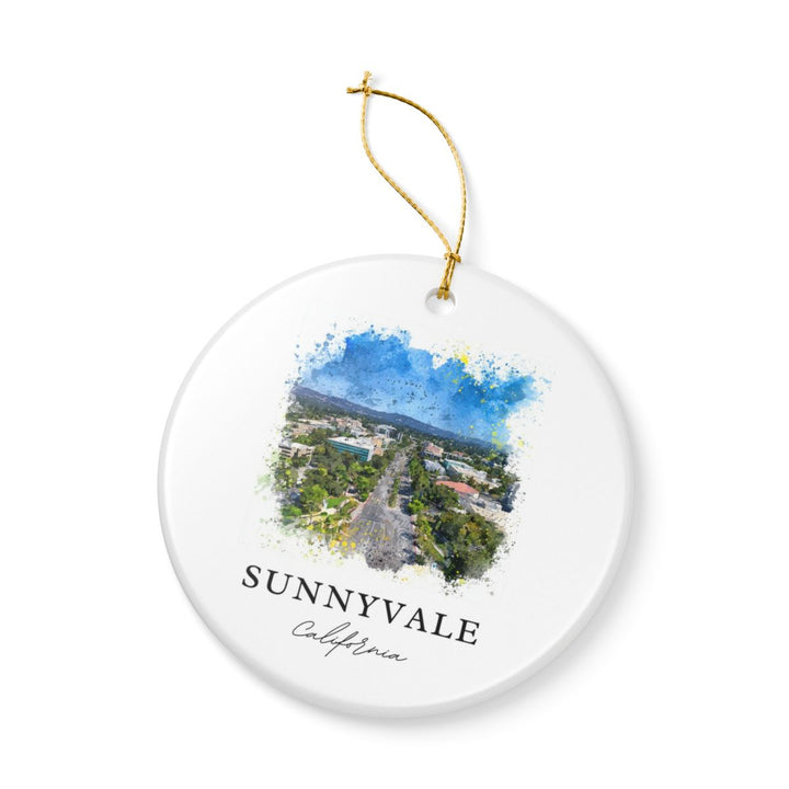 Sunnyvale California Ornament: Unique Sunnyvale California Souvenir, Sunnyvale California Xmas Decor, and Authentic Sunnyvale California Gift