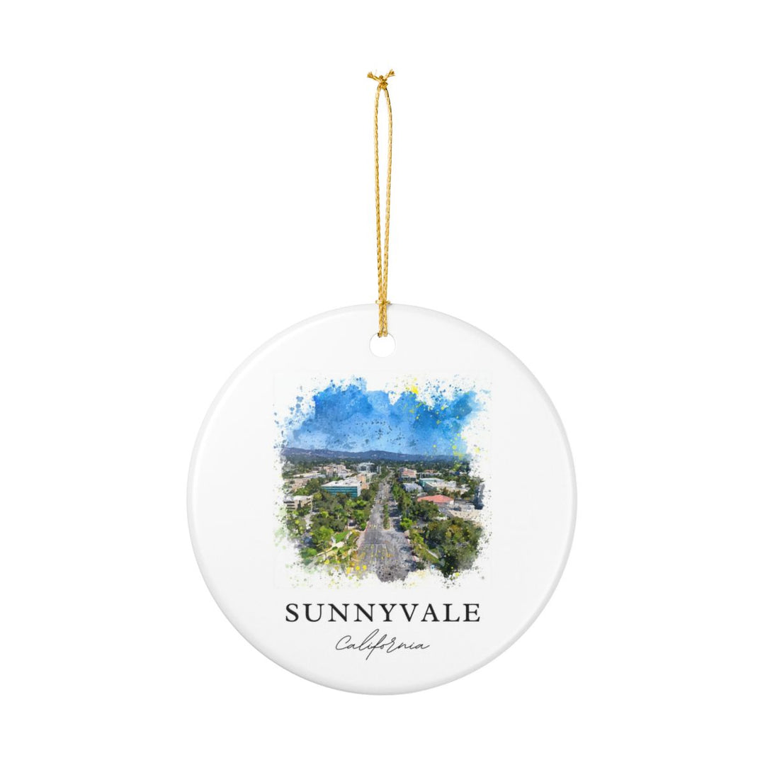 Sunnyvale California Ornament: Unique Sunnyvale California Souvenir, Sunnyvale California Xmas Decor, and Authentic Sunnyvale California Gift