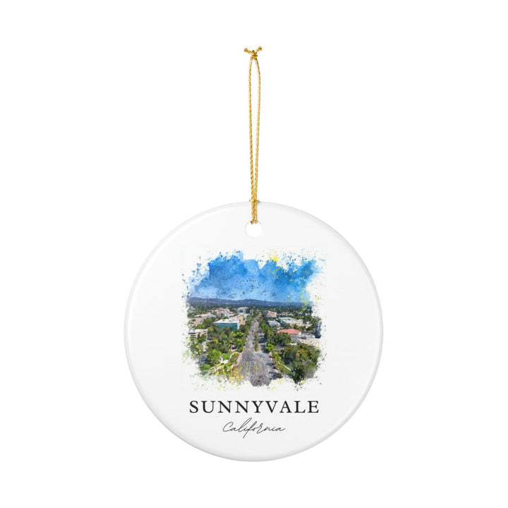 Sunnyvale California Ornament: Unique Sunnyvale California Souvenir, Sunnyvale California Xmas Decor, and Authentic Sunnyvale California Gift