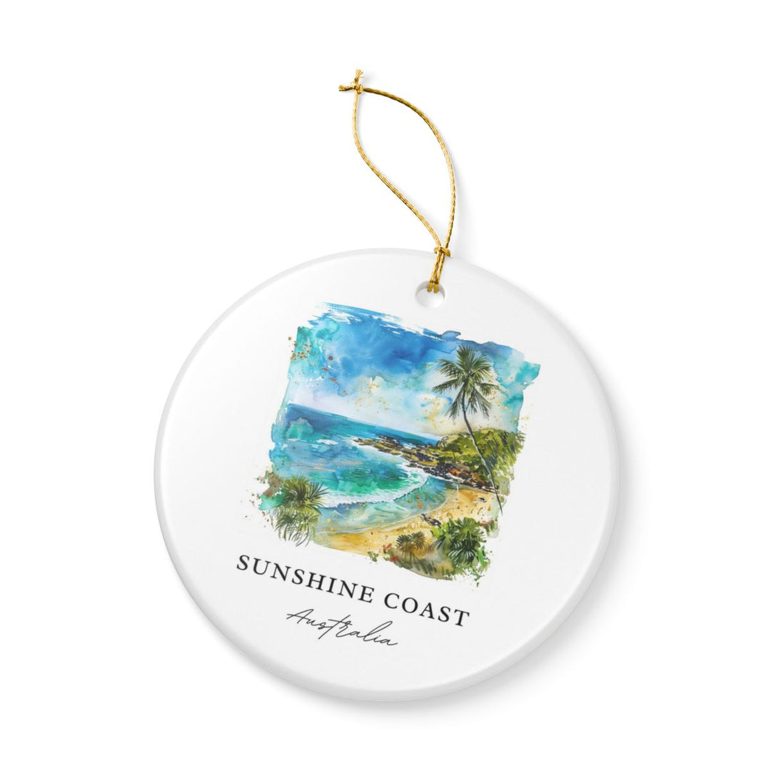 Sunshine Coast Australia Ornament: Unique Sunshine Coast Souvenir, Sunshine Coast Australia Xmas Decor, and Authentic Sunshine Coast Gift