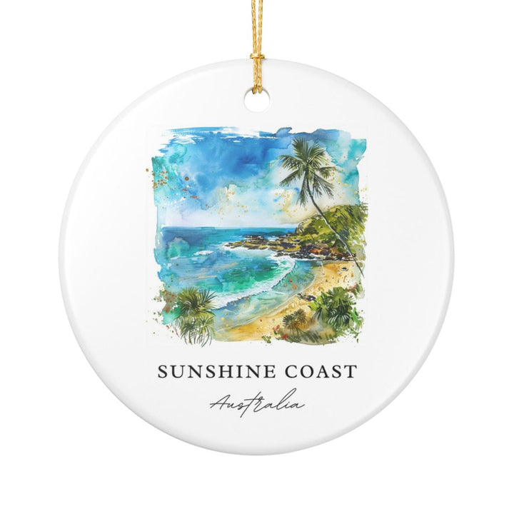 Sunshine Coast Australia Ornament: Unique Sunshine Coast Souvenir, Sunshine Coast Australia Xmas Decor, and Authentic Sunshine Coast Gift