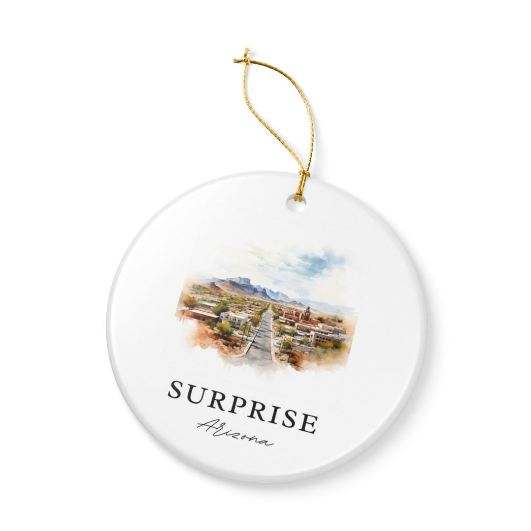 Surprise Arizona Ornament: Unique Surprise Arizona Souvenir, Surprise Arizona Xmas Decor, and Authentic Surprise Arizona Gift