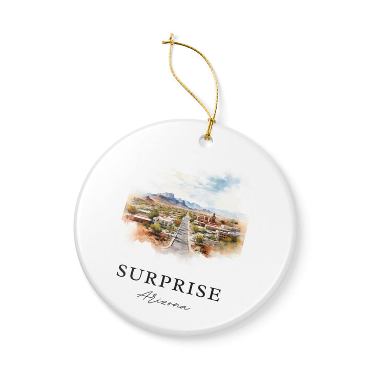 Surprise Arizona Ornament: Unique Surprise Arizona Souvenir, Surprise Arizona Xmas Decor, and Authentic Surprise Arizona Gift