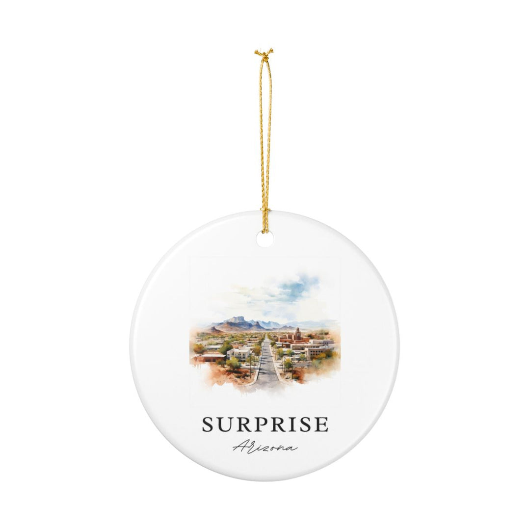 Surprise Arizona Ornament: Unique Surprise Arizona Souvenir, Surprise Arizona Xmas Decor, and Authentic Surprise Arizona Gift