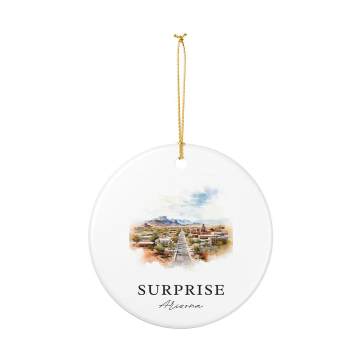 Surprise Arizona Ornament: Unique Surprise Arizona Souvenir, Surprise Arizona Xmas Decor, and Authentic Surprise Arizona Gift