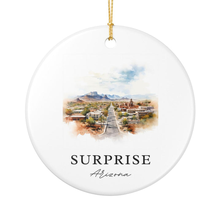 Surprise Arizona Ornament: Unique Surprise Arizona Souvenir, Surprise Arizona Xmas Decor, and Authentic Surprise Arizona Gift