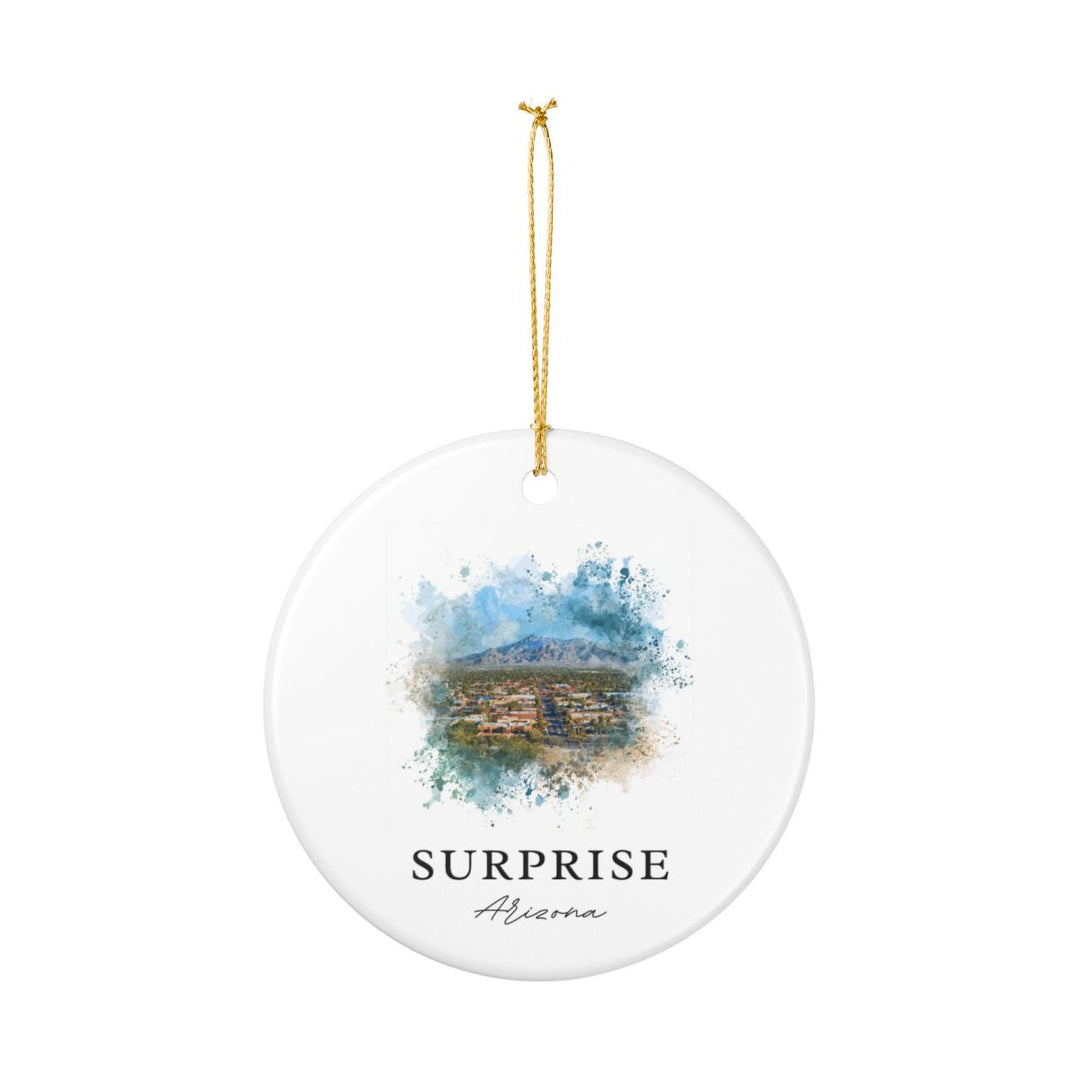 Surprise Arizona Ornament: Unique Surprise Souvenir, Surprise Arizona Xmas Decor, and Authentic Surprise Gift