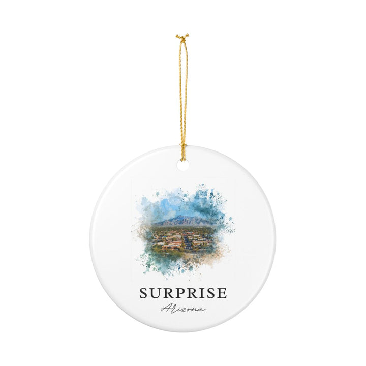 Surprise Arizona Ornament: Unique Surprise Souvenir, Surprise Arizona Xmas Decor, and Authentic Surprise Gift