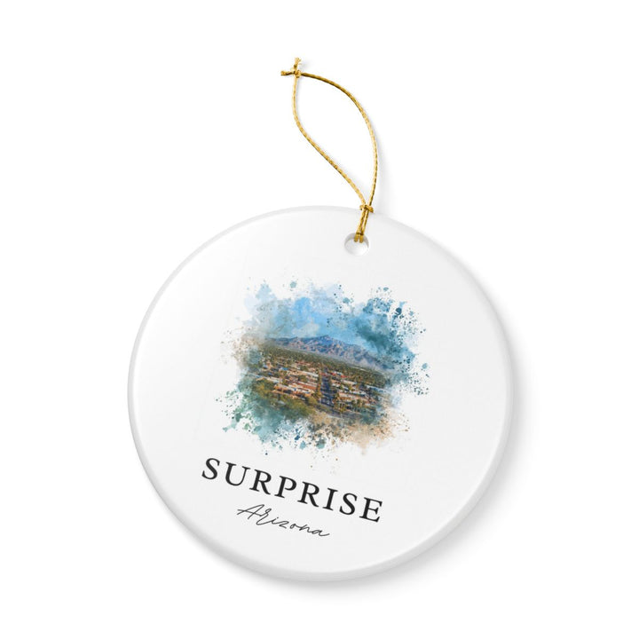 Surprise Arizona Ornament: Unique Surprise Souvenir, Surprise Arizona Xmas Decor, and Authentic Surprise Gift