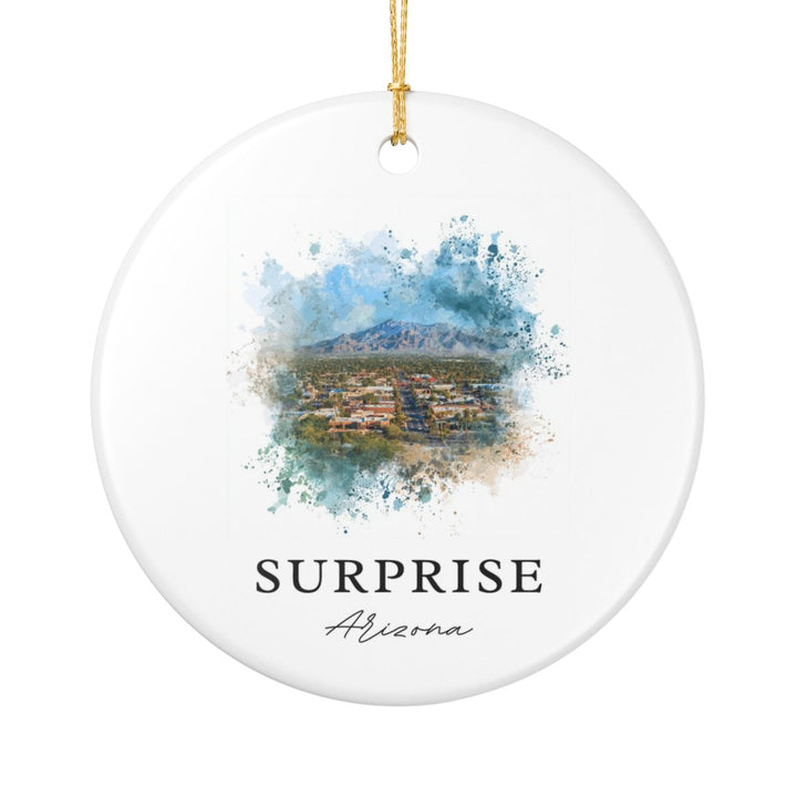Surprise Arizona Ornament: Unique Surprise Souvenir, Surprise Arizona Xmas Decor, and Authentic Surprise Gift