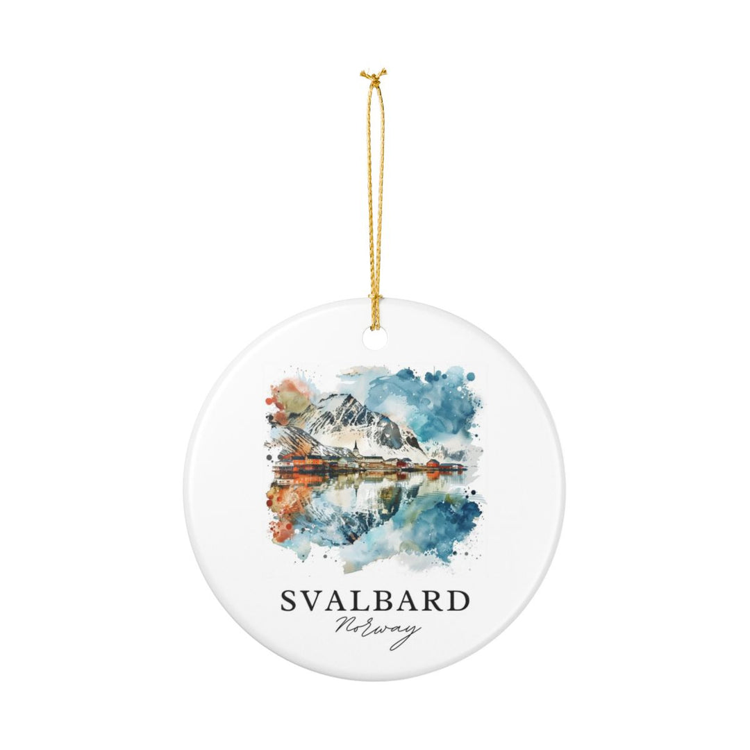 Svalbard Norway Ornament: Unique Svalbard Souvenir, Svalbard Norway Xmas Decor, and Authentic Svalbard Gift
