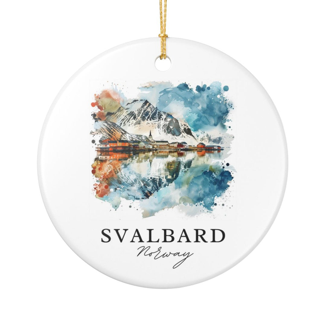 Svalbard Norway Ornament: Unique Svalbard Souvenir, Svalbard Norway Xmas Decor, and Authentic Svalbard Gift
