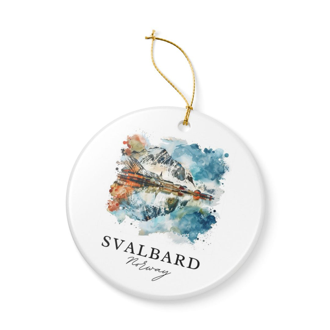 Svalbard Norway Ornament: Unique Svalbard Souvenir, Svalbard Norway Xmas Decor, and Authentic Svalbard Gift