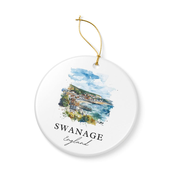 Swanage Ornament: Unique Swanage Souvenir, Swanage Xmas Decor, and Authentic Swanage Gift