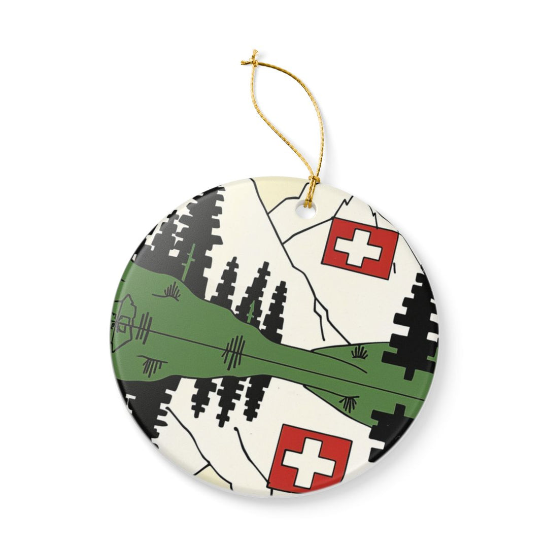 Switzerland Ornament: Unique Switzerland Souvenir, Switzerland Xmas Decor, and Authentic Switzerland Gift