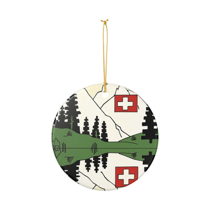 Switzerland Ornament: Unique Switzerland Souvenir, Switzerland Xmas Decor, and Authentic Switzerland Gift