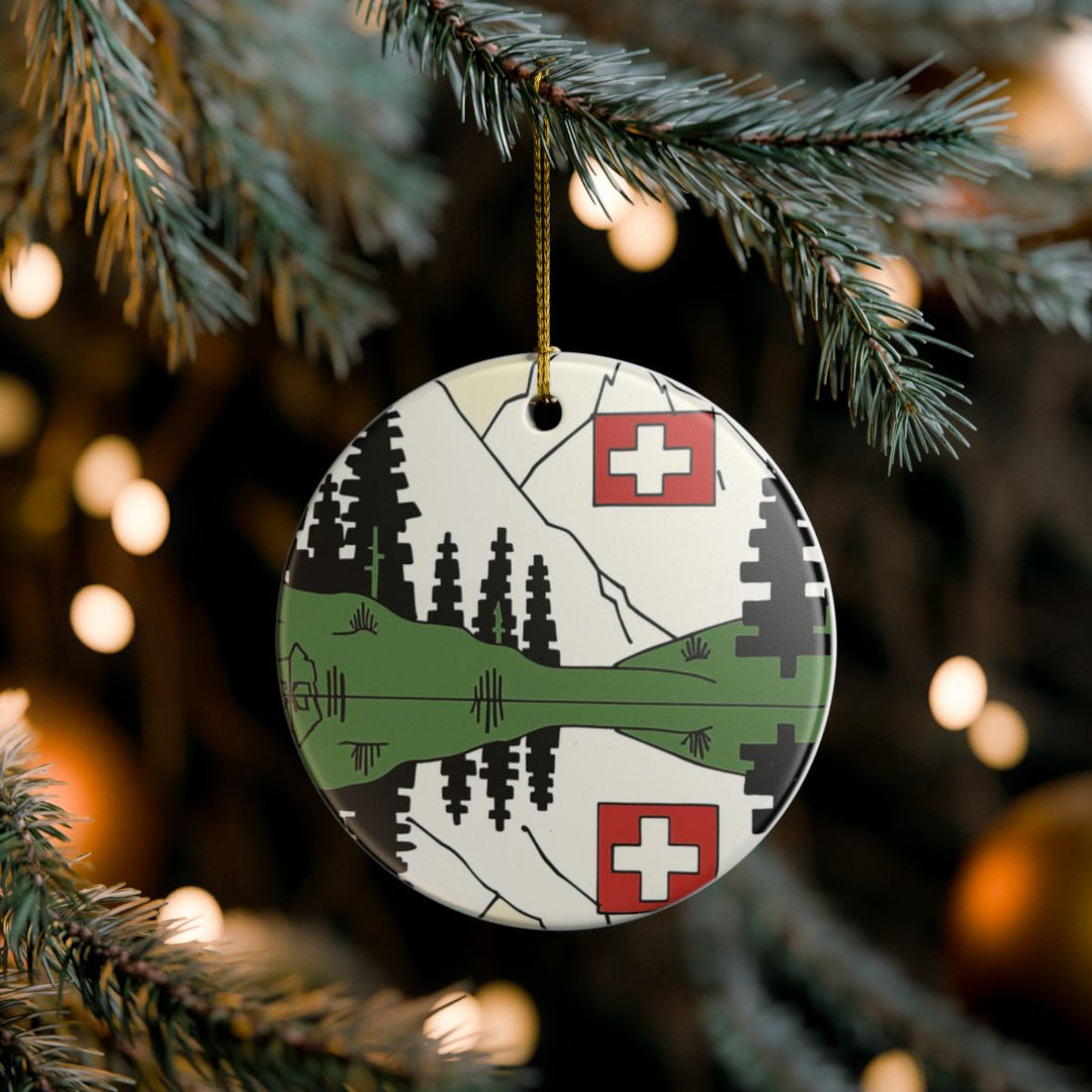 Switzerland Ornament: Unique Switzerland Souvenir, Switzerland Xmas Decor, and Authentic Switzerland Gift