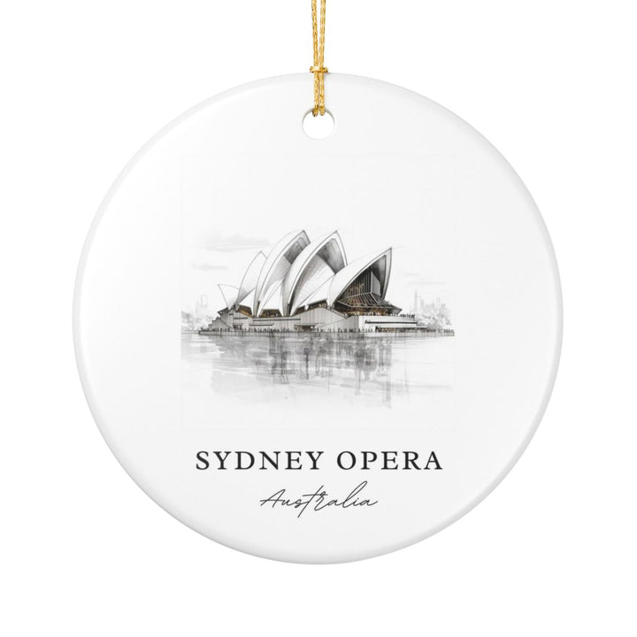 Sydney Opera House Australia Ornament: Unique Sydney Opera House Souvenir, Sydney Opera House Xmas Decor, and Authentic Sydney Opera House Gift