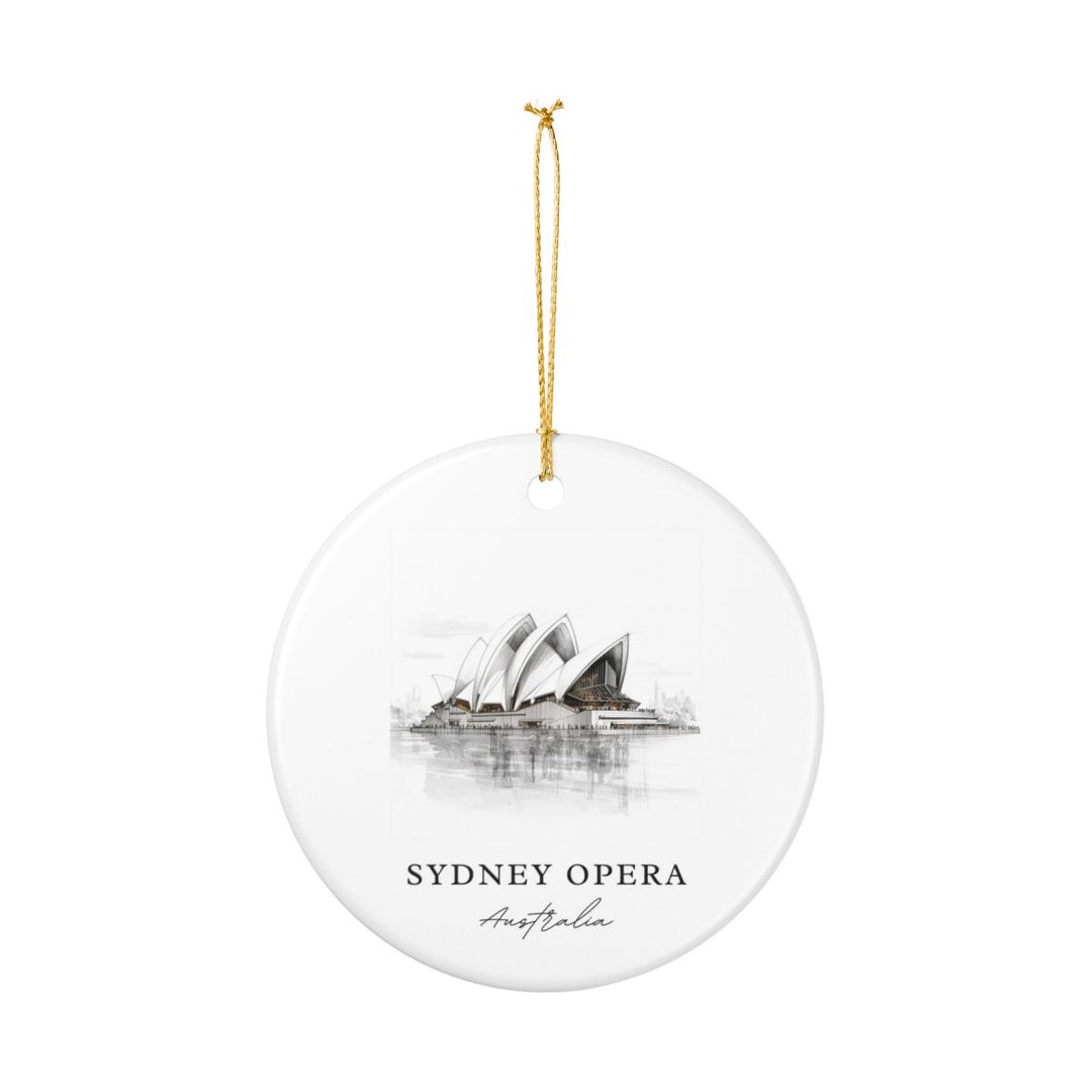 Sydney Opera House Australia Ornament: Unique Sydney Opera House Souvenir, Sydney Opera House Xmas Decor, and Authentic Sydney Opera House Gift