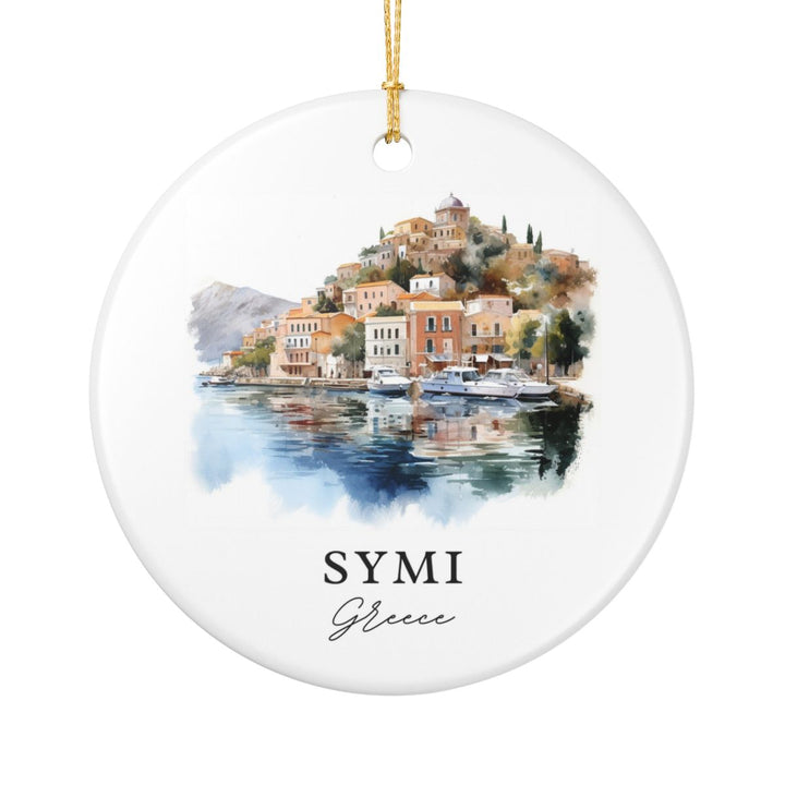 Symi Ornament: Unique Symi Souvenir, Symi Xmas Decor, and Authentic Symi Gift