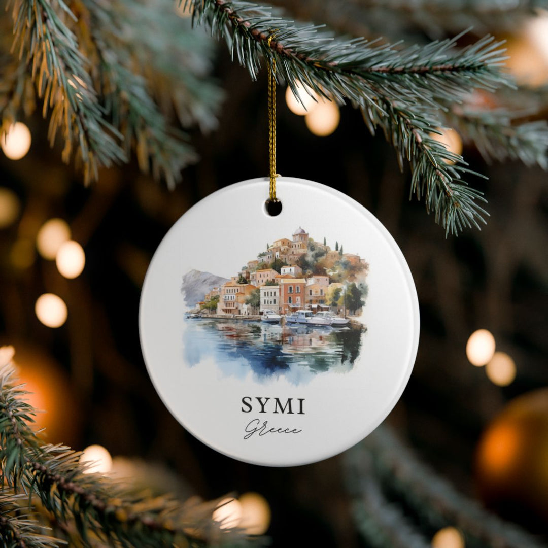 Symi Ornament: Unique Symi Souvenir, Symi Xmas Decor, and Authentic Symi Gift
