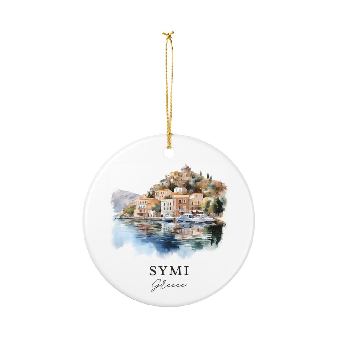 Symi Ornament: Unique Symi Souvenir, Symi Xmas Decor, and Authentic Symi Gift