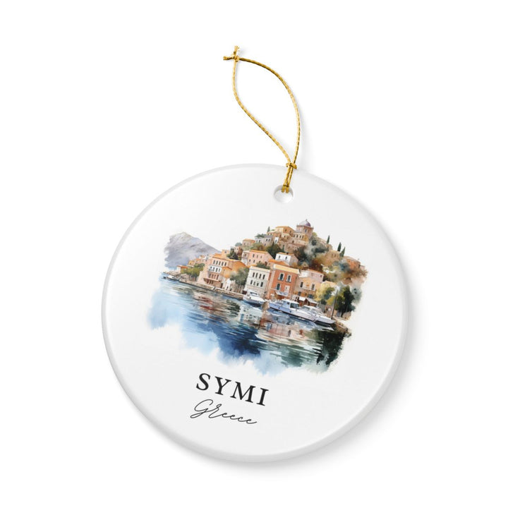Symi Ornament: Unique Symi Souvenir, Symi Xmas Decor, and Authentic Symi Gift