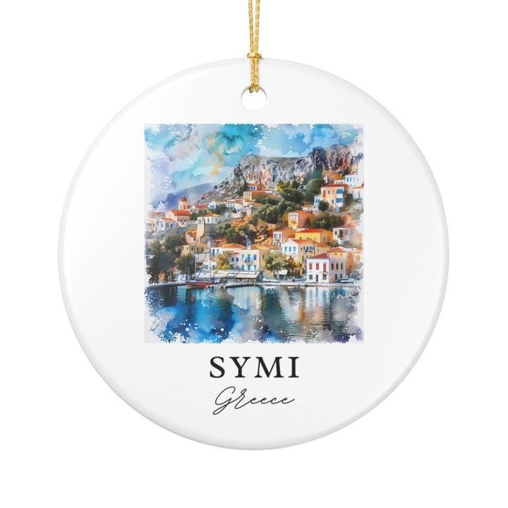 Symi Ornament: Unique Symi Souvenir, Symi Xmas Decor, and Authentic Symi Gift