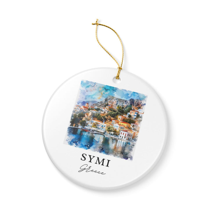 Symi Ornament: Unique Symi Souvenir, Symi Xmas Decor, and Authentic Symi Gift