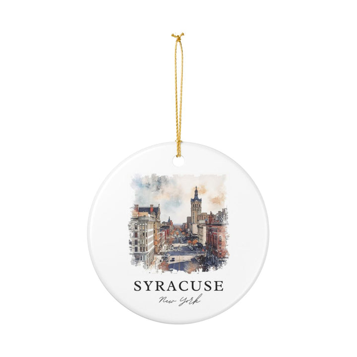 Syracuse New York Ornament: Unique Syracuse Souvenir, Syracuse New York Xmas Decor, and Authentic Syracuse Gift