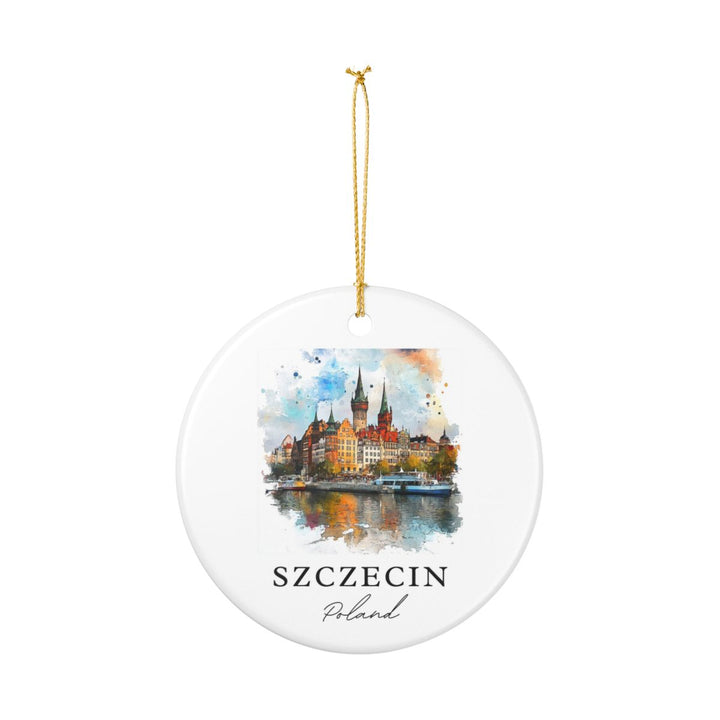 Szczecin Ornament: Unique Szczecin Souvenir, Szczecin Xmas Decor, and Authentic Szczecin Gift