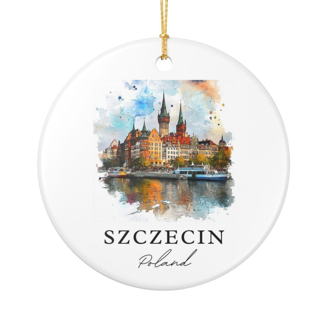 Szczecin Ornament: Unique Szczecin Souvenir, Szczecin Xmas Decor, and Authentic Szczecin Gift