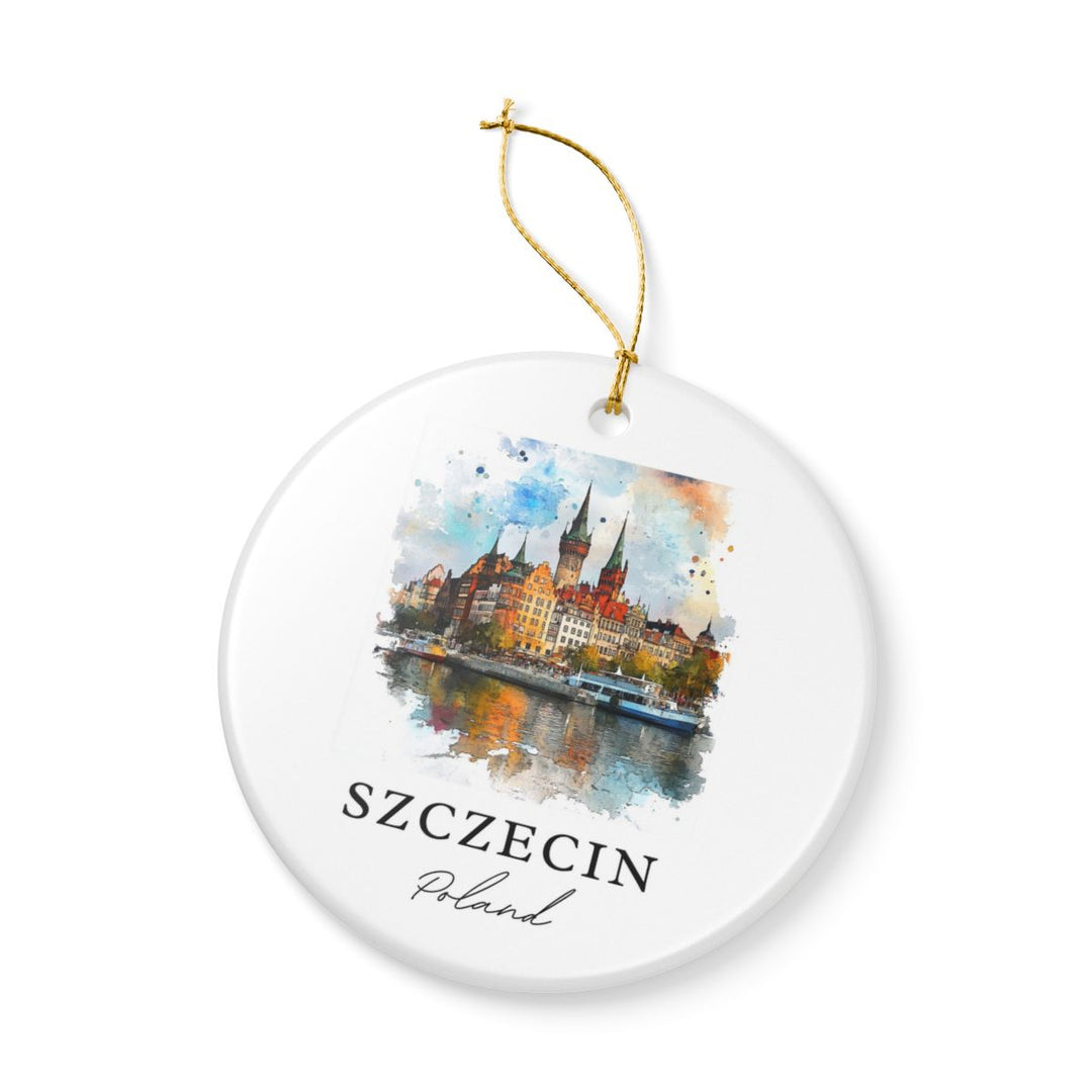 Szczecin Ornament: Unique Szczecin Souvenir, Szczecin Xmas Decor, and Authentic Szczecin Gift