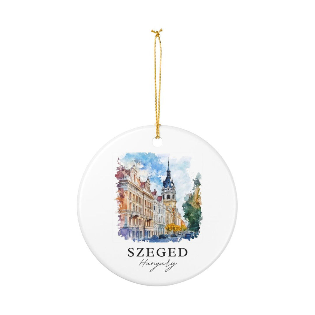 Szeged Hungary Ornament: Unique Szeged Souvenir, Szeged Hungary Xmas Decor, and Authentic Szeged Gift