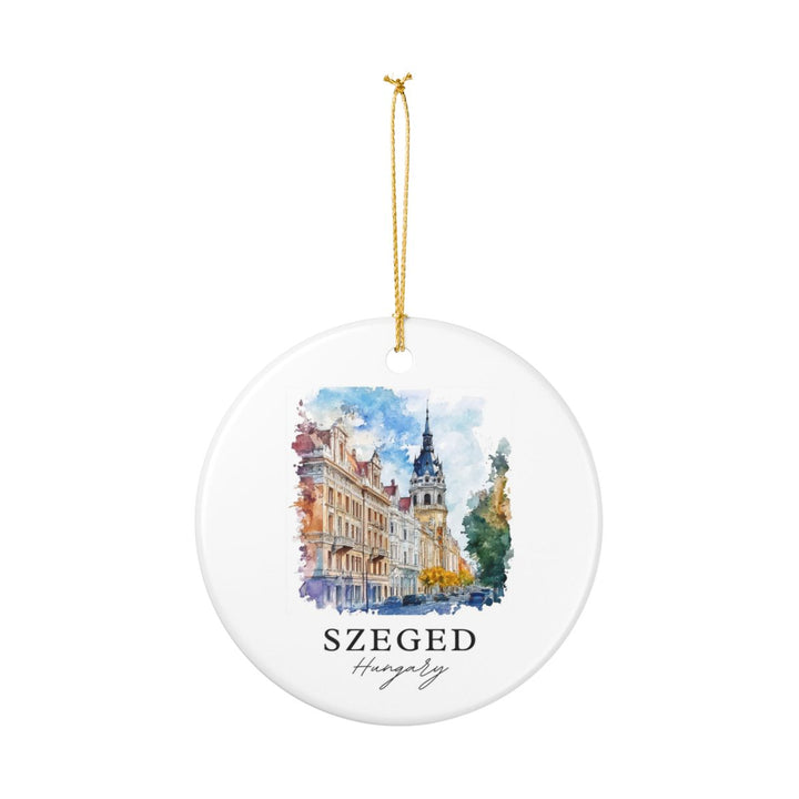 Szeged Hungary Ornament: Unique Szeged Souvenir, Szeged Hungary Xmas Decor, and Authentic Szeged Gift